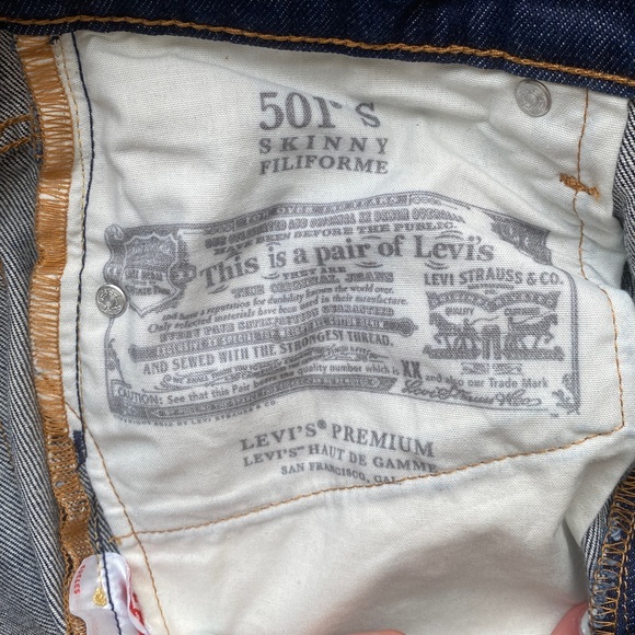 Levi’s 501 jeans button fly size W28 L28 - Picture 5 of 6